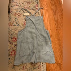 AERIE Blue Overall Shorts NEW WITH TAGS (extra small)